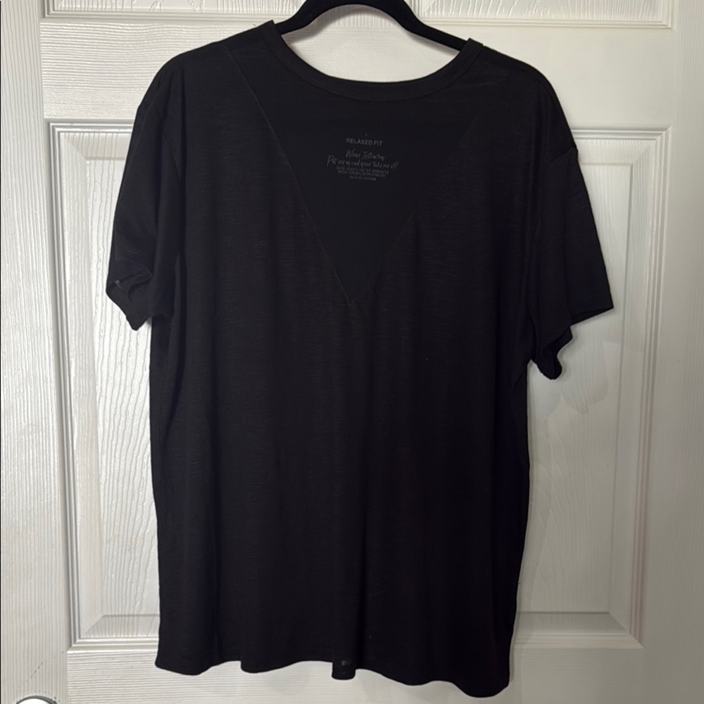 Torrid Black Shirt with Mesh  Size 1